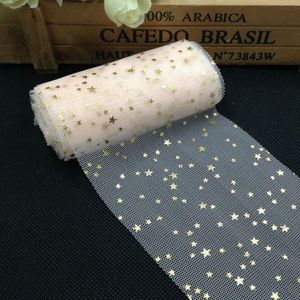 Party Decoration 5Yards Soft Sequins Star Tulle Rolls Wedding Mariage Fabric Bow DIY Glitter Craft Birthday Supplies