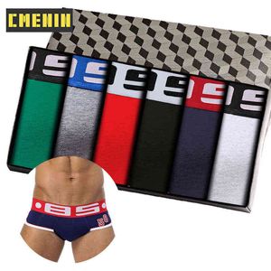 2022 Novo algodão Hip Raise Gay Sexy Men's Panties Briefs Homens Menas Slip Jockstrap Underwear Man Brief Lingerie T220816