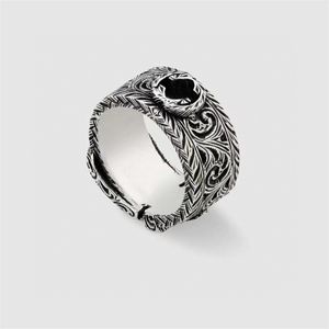 Designer Rings Unisex Luxury Carved Ring Fashion Oriental Elements Högkvalitativa Bröllop Smycken Storlekar Tillgängliga