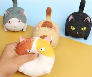 Novelty Games Toys Decompression Squeeze Angry Fat Cat Release Pressure TPR Toy For kids and Adult 6.5*10*8.5cm