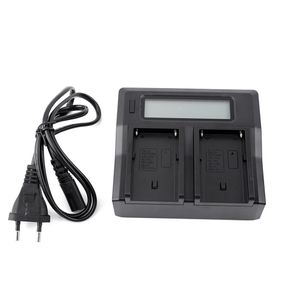 100-240V LCD Dual Battery Charger For Sony NP-F970 NP-F770 F750 F550 F570 Series