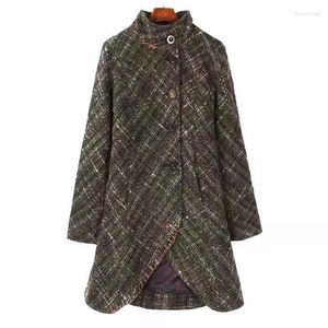 Cappotto in lana deg spagnola da donna in misto lana Bery22