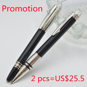 Wholesale Promotion Price 2 pcs Crystal Star Top Roller Ball Ballpoint Pen Hot Sell Stationery School Office Classic Write Student Gift Pens With Series Number NDL33966L