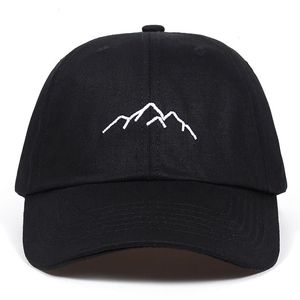 Mountain Range Stickerei Herren Damen Baseball Caps verstellbare Snapback Mode Papa Hüte Bone Garros