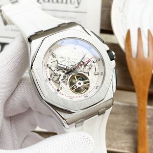 Hollow Mens Watches Automatic Mechanical Watch 44mm Luminous Waterproof Fashion Business Wristwatches Montre De Luxe