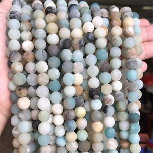 Natural Stone Matte ite Round for Jewelry Making Perles Gem Loose Beads Diy Bracelet Necklace 15 4681012mm 220727