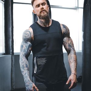 Herrtankstoppar män kroppsbyggande gym Tank tops träning fitness snabbdrryin 220823