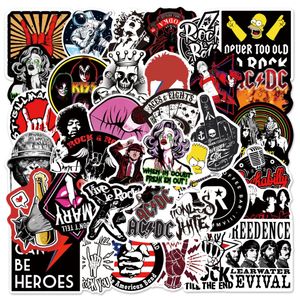 50Pcs/Lot Retro classic rock band stickers graffiti Stickers for DIY Luggage Laptop Skateboard Motorcycle Bicycle Sticker