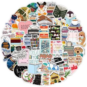 Gift Wrap 50pcs Reading Stickers For Notebooks Computer Stationery Laptop Scrapbooking Material Cute Aesthetic Craft SuppliesGift GiftGift