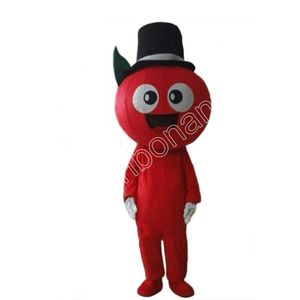 Halloween Rot Apple Maskottchen Kostüme Hohe Qualität Cartoon Maskottchen Bekleidung Performance Karneval Erwachsene Größe Event Werbeaktion Werbung Kleidung