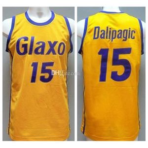 Nikivip Glaxo Verona Drazen Dalipagic 15 Retro Basketball Jersey Men's Stitched Custom Number Name Jerseys Top Quality