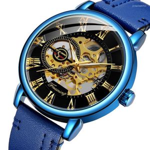 Нарученные часы 2022 модная ремень сетка мужская часы Полые механические подарки мужские часы для трендов