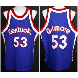 Nikivip Artis Gilmore #53 Colonels Kentucky RETRO JERSEY 1974–75 Retro-Basketballtrikot für Herren, genähte Trikots mit benutzerdefinierten Nummern und Namen