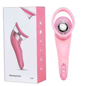 NXY Vibratori 10 Velocità di Vibrazione Succhiare per Le Donne Leccate di Lingua 5 Modalità Clit Sucker e Vibrater Giocattoli Sessuali 0406