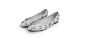 leather Wedding Pumps Pink Glitter Shoes Women Butterfly Sandals Leather versatile high and Designer heels Combination Platform Casua sandal