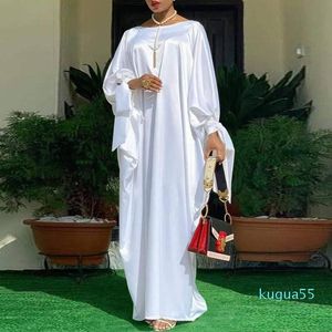 Sukienki w dużych rozmiarach luźne Dubai Abata muzułmańskie sukienki kobiety 2021 Afrykańska kobieta długa maxi szata femme vestiods swobodny pullover