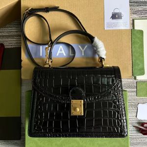 Designer Shoulder Retro Crocodile Pattern Leather Large Capacity Ladies New Handbag Fashion Multifunctional Crossbody Bag
