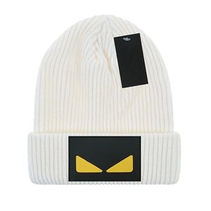 Cappello invernale di marca per uomo Berretti Skullies Berretto caldo moda donna Berretto in maglia elasticità unisex Cappelli casual unisex bianchi