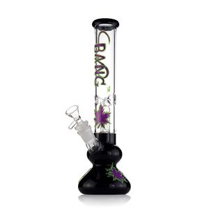 11.9 inç düz tüp cam nargile bong, kubbe perc, dağınık downstem, 14mm dişi eklem