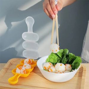 Süblimasyon 2pcs/set pişirme kalıpları yaratıcılık pirinç top kalıpları suşi kalıp üreticileri diy suşi üreticisi onigiri mutfak sushis yapım araçları bento aksesuarları