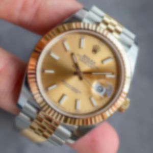 Rolex Datejust AAA 3A WYKORZYSTYWANIE BARDZA MARKI 41 mm Mężczyzna zegarki z oryginalnym zielonym pudełkiem Chronometer Oystersteel Rolexwatch H2