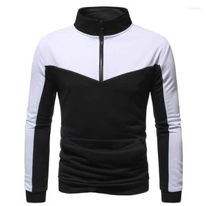 Herrgravrockar Fashion Jacket Autumnwinter Outdoor Stand-Up Collar Sparcing Long-Sleeved Casual Sportwear Zipper Clothing Vio22