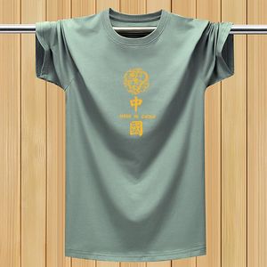 T-shirt maschile 2022 T-shirt a maniche corte estiva Uomini casual di lettere di cinese top top maglietta in maglieria in maglia da maschio maglietta maschile