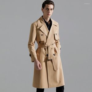 Мужские траншеи Coats 2022 Khaki Long Styl