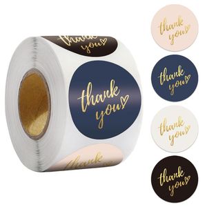 Gift Wrap 50-500pcs Round Thank You Sticker For Box Packing Invitation Card Envelope Package Sealing Labels 25mmGift