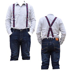 solid Large Suspenders big Men Adjustable Elastic X Back Pants Women Suspender for Trousers 35 cm Clips grey navy blue black 220526