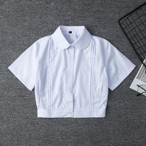 Zestawy odzieży japoński mundur szkolny dla dziewcząt biała koszula z krótkim rękawem JK Sailor Suits Tops Business Prace
