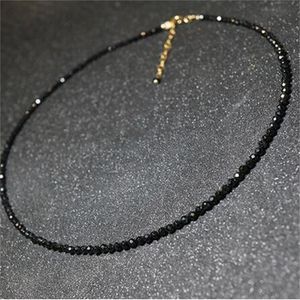 Marca simples grânulos negros colar curto feminino jóias mulheres gargantilha colares bijoux femme senhoras festa colar 2022 gc960