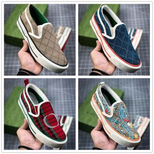 Designer Canvas Tennis 1977 Slip on Low Shoes Sneakers vintage ricamate Jacquard Denim Ace