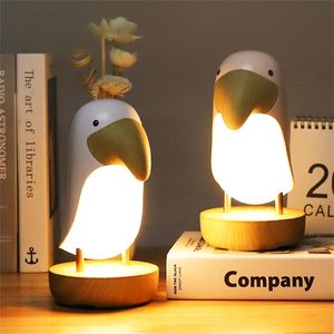 Nocne światła światło LED Toucan Bird USB ładowna lampka domowa lampe sypialnia wystrój dla dzieci oświetlenie w pomieszczenia