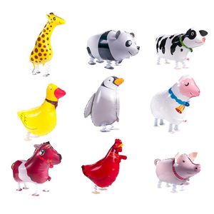 Porcos Animais De Fazenda venda por atacado-Decoração de festa pc Aniversário Pig Sheep Cow Farm Balões para Animal Theme Kid SuppliesParty