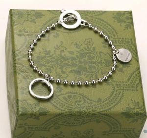 حرف عالي الجودة G - سلسلة المجوهرات الفاخرة Freeshipping Bijoux Designer CCI Packaging Packaging Bracelet Interlocking Ball هو هدية عصرية للأزواج