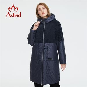 Astrid Damen Winterjacke Damen Parkas lang Plüsch Steppmantel für Damen O Oversize warme Kleidung mit Kapuze Oberbekleidung 211120