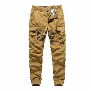 Joggers Kargo Pantolon Erkekler Için Rahat Hip Hop Hit Renk Cep Erkek Pantolon Sweatpants Streetwear Techwear Pantolon Adam Giyim Ordusu Yeşil