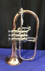 Nova chegada BB Flugelhorn Red Brass Bell Instrumentos musicais de alta qualidade Profissional com bocal de casos