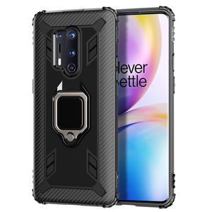 Magnetic Metal Ring Stand Shockproof Cases For OnePlus 8 7 7T Pro 6T Soft TPU Silicone Back Cover For OnePlus Nord N10 1+N100