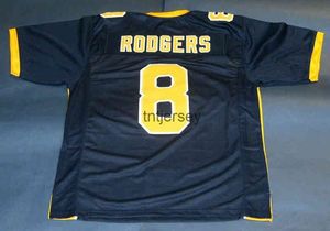 Mit günstigen benutzerdefinierten AARON RODGERS CALIFORNIA BEARS NAVY JERSEY CAL STITCHED fügen Sie eine beliebige Namensnummer hinzu