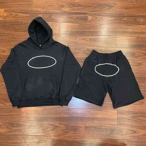 Cor Träningsoveraller för män Kort Set Segelbåt Hoodie Shorts Street Casual