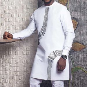 Homens Casuais Camisas Moda Mens Mens África Vestidos Dashiki Robe Africano Africano Vestuário Roupas Tradicional Cultural Desgaste