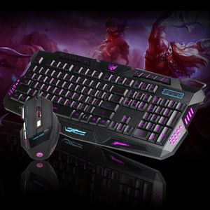 Keyboard Mouse Combos LED Gaming Wired 2.4G And 5500DPI Computer Multimedia Gamer Plastic ABS Just For YouKeyboard on Sale