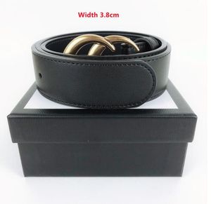 Dhgate Fashion Classic Men Projektanci Paski Women Mens Casual Litera gładka klamra szerokość 2,0 cm 3,4 cm 3,8 cm z pudełkiem