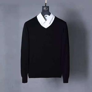 남자 스웨이터 멀티 컬러 남성 작은 말 V- 넥 코튼 스웨터 가을 겨울 저지 Jersey Jumper Hombre Pull Homme Hiver Pullover Knitted Sweate