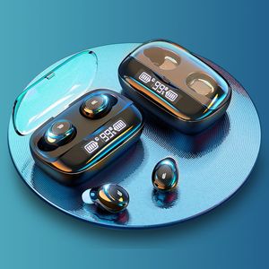 Tws Wireless-Kopfhörer-Kopfhörer-Headsets Lcd Digital Electric Quantity Wasserdichtes Noise Reduction-Headset