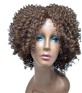Parrucca per capelli ricci africani Rotolo per dita a spirale con onda afro crespa