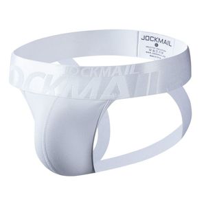 2 stücke Jockmail Enge Männer Unterwäsche Tanga Suspensorium Baumwolle Atmungsaktive Mesh Jock Strap Homme Slip Erotische String Homens Homosexuell Beutel 220328