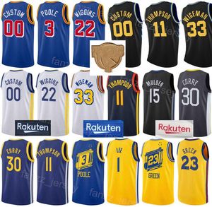 Baskılı Finaller Yaması Basketbol Draymond Green Jersey 23 James Wiseman 33 Jonathan Kuminga 00 Andre Iguodala 9 Kevon Looney 5 Moses Moody 4 Mychal Mulder 15 Sport